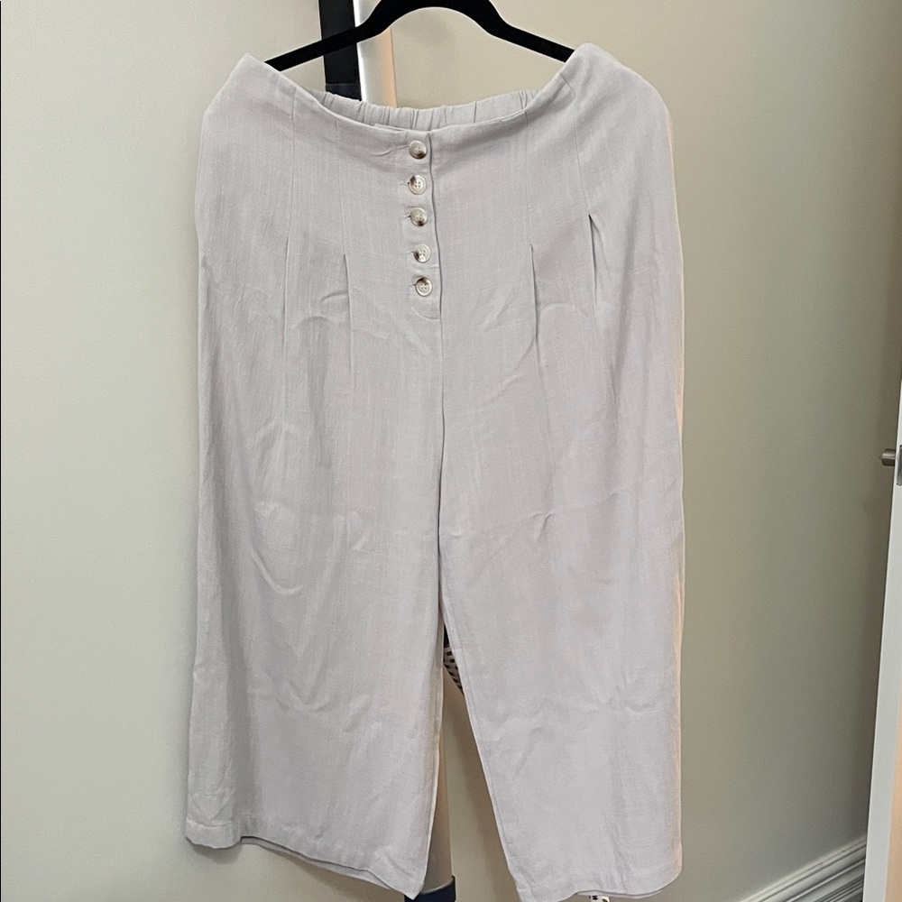 Tribal Cream Wide Leg Women's Pants